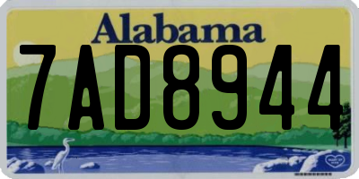 AL license plate 7AD8944