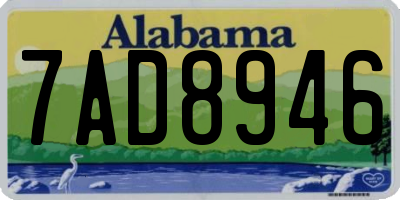 AL license plate 7AD8946