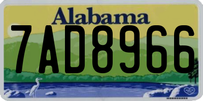 AL license plate 7AD8966