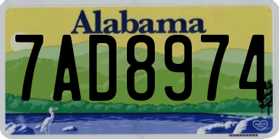 AL license plate 7AD8974