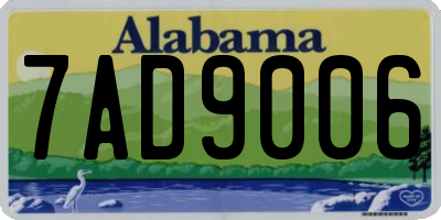 AL license plate 7AD9006