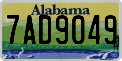 AL license plate 7AD9049