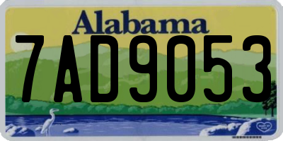AL license plate 7AD9053
