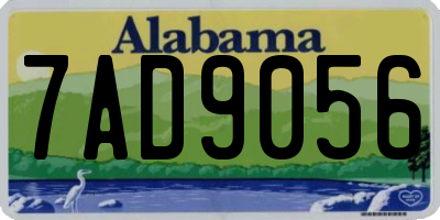 AL license plate 7AD9056