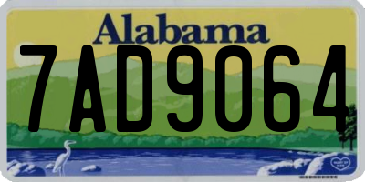 AL license plate 7AD9064