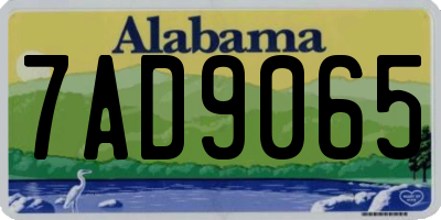 AL license plate 7AD9065