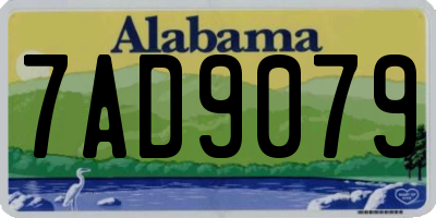AL license plate 7AD9079