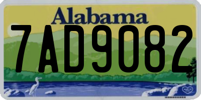 AL license plate 7AD9082