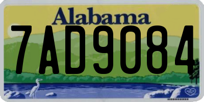 AL license plate 7AD9084