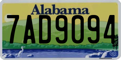 AL license plate 7AD9094