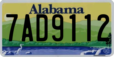 AL license plate 7AD9112