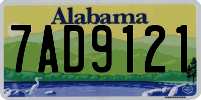 AL license plate 7AD9121