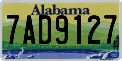 AL license plate 7AD9127