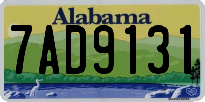 AL license plate 7AD9131