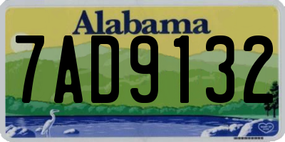 AL license plate 7AD9132