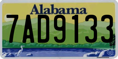 AL license plate 7AD9133