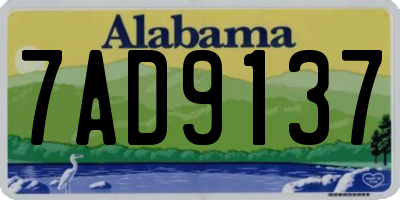 AL license plate 7AD9137