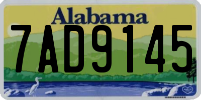 AL license plate 7AD9145