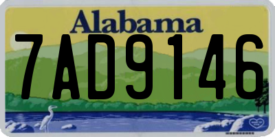 AL license plate 7AD9146