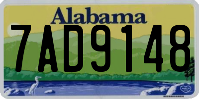 AL license plate 7AD9148