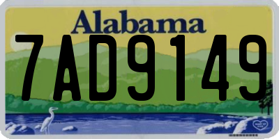 AL license plate 7AD9149