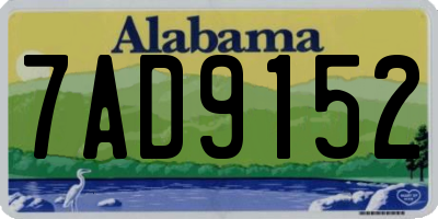 AL license plate 7AD9152