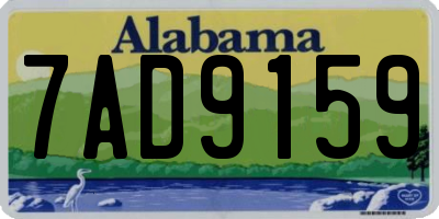 AL license plate 7AD9159