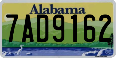 AL license plate 7AD9162