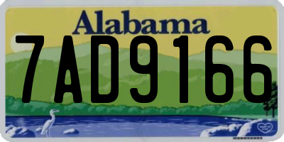 AL license plate 7AD9166