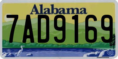 AL license plate 7AD9169