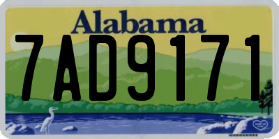 AL license plate 7AD9171