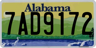 AL license plate 7AD9172