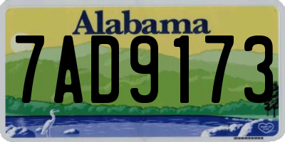 AL license plate 7AD9173