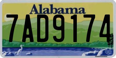 AL license plate 7AD9174