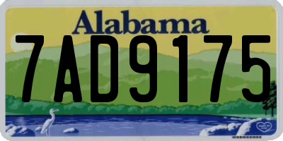 AL license plate 7AD9175