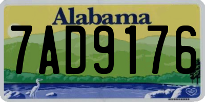 AL license plate 7AD9176