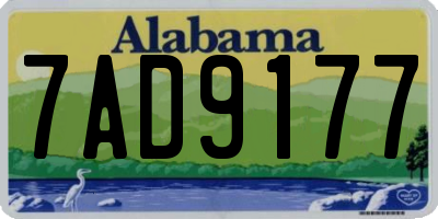 AL license plate 7AD9177