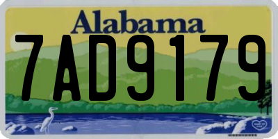 AL license plate 7AD9179