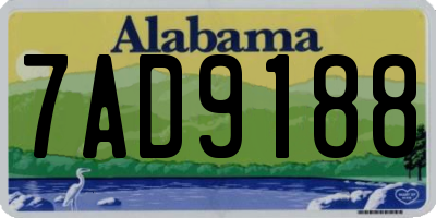 AL license plate 7AD9188