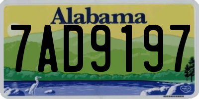 AL license plate 7AD9197