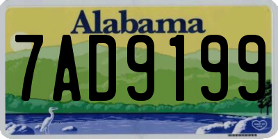 AL license plate 7AD9199