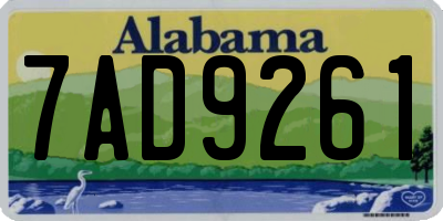 AL license plate 7AD9261