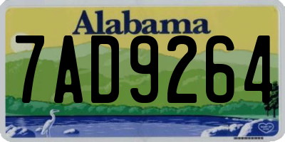 AL license plate 7AD9264
