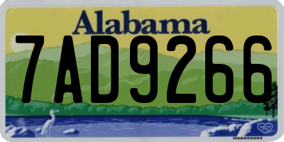AL license plate 7AD9266