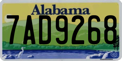 AL license plate 7AD9268