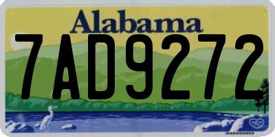 AL license plate 7AD9272