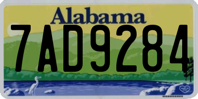 AL license plate 7AD9284