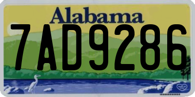 AL license plate 7AD9286