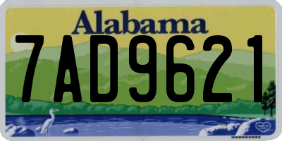 AL license plate 7AD9621