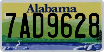 AL license plate 7AD9628